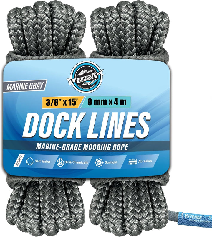 3/8” X 15’ DOCK LINES