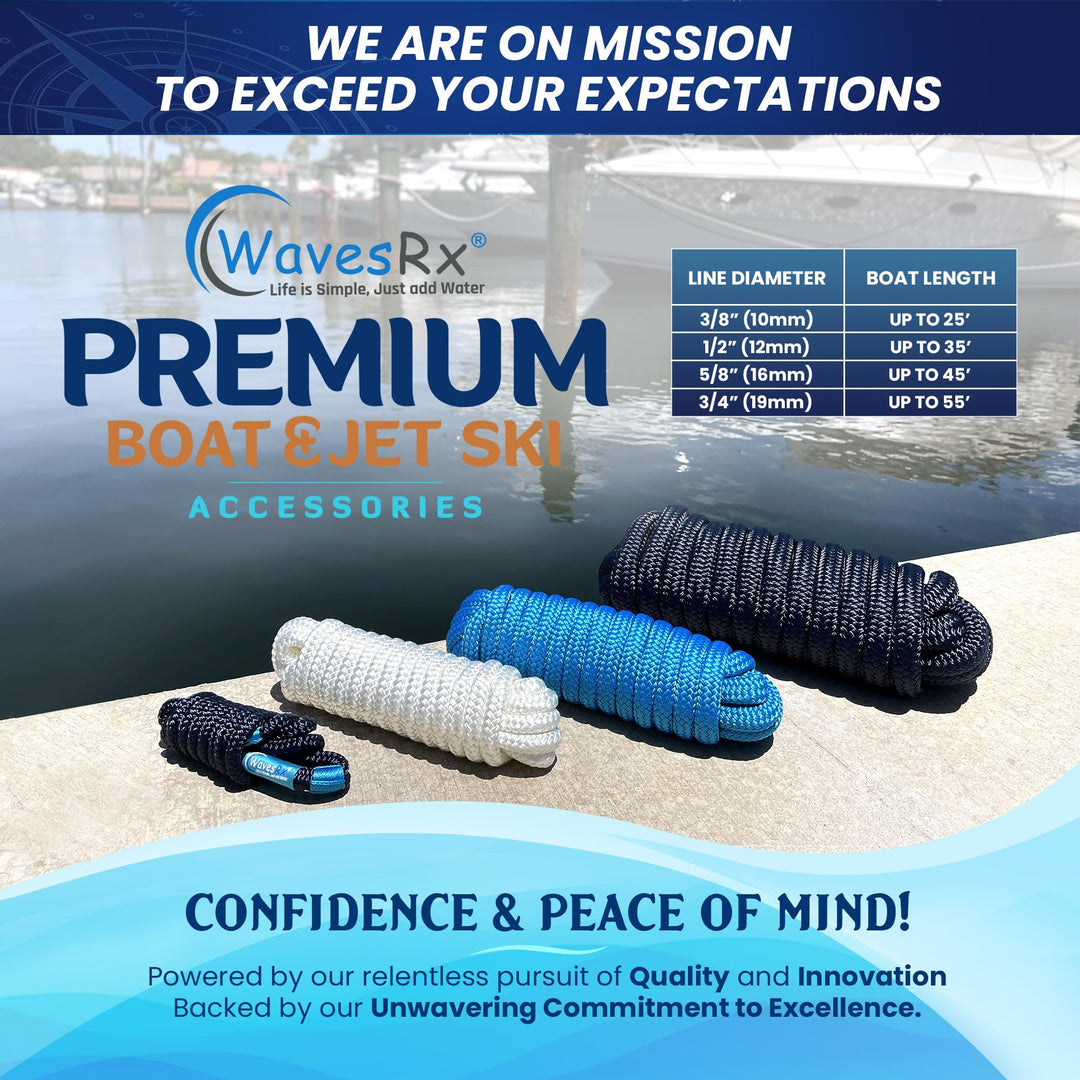 3/8” X 15’ DOCK LINES