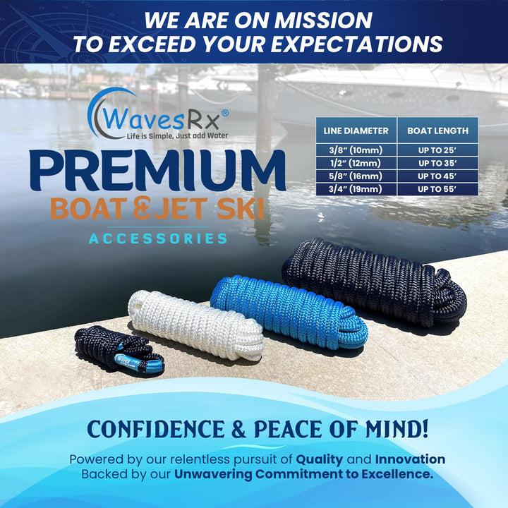 3/8” X 15’ DOCK LINES