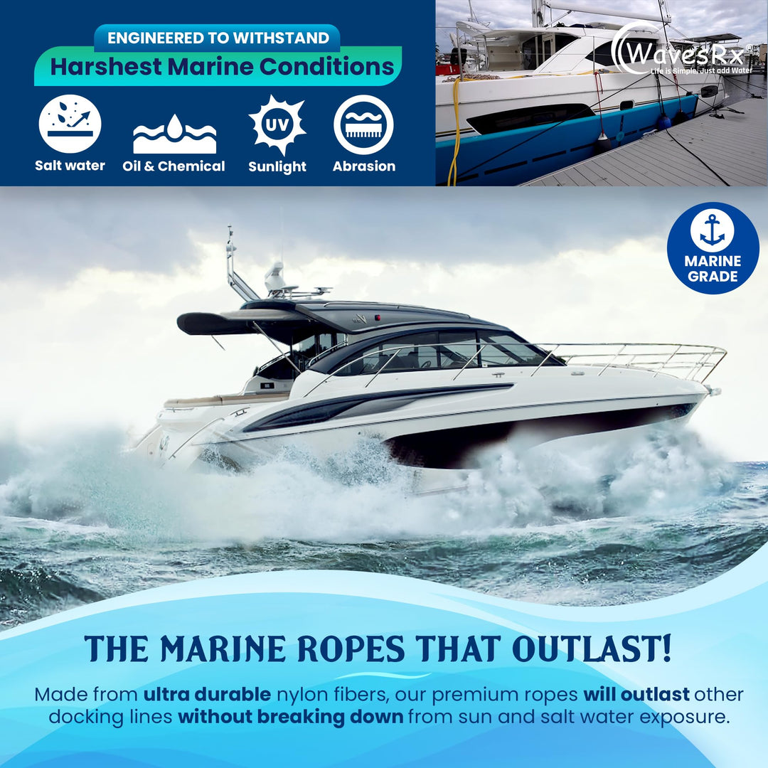 3/8” X 15’ DOCK LINES