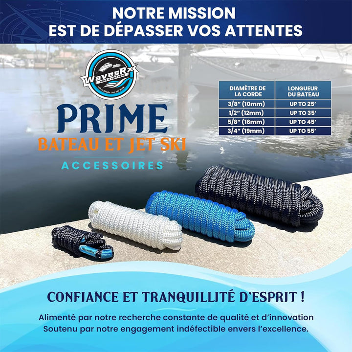 3/8” X 15’ DOCK LINES