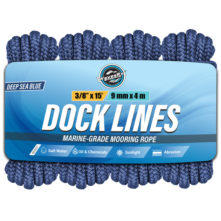 3/8” X 15’ DOCK LINES