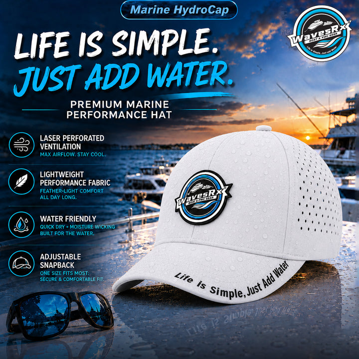 HydroCap Marine Hat (White)