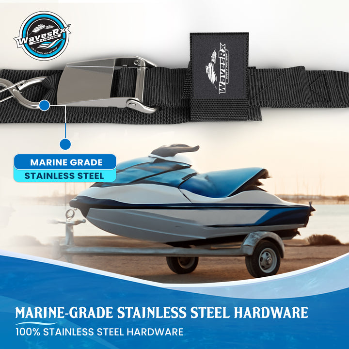 24" PWC TRANSOM STRAPS SS