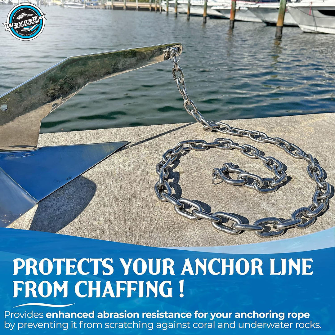 12 lb TriAnchor + 5 ft Chain Silver