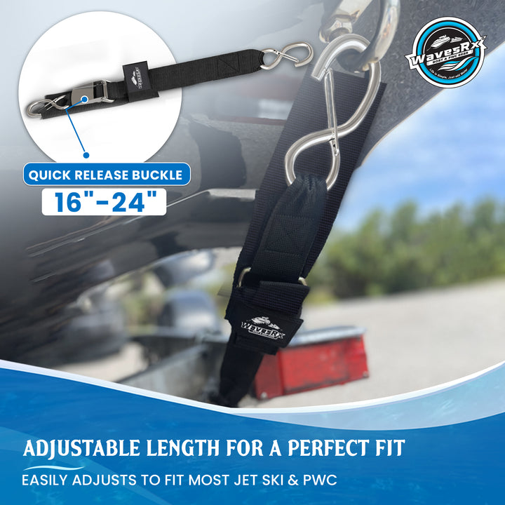 24" PWC TRANSOM STRAPS SS