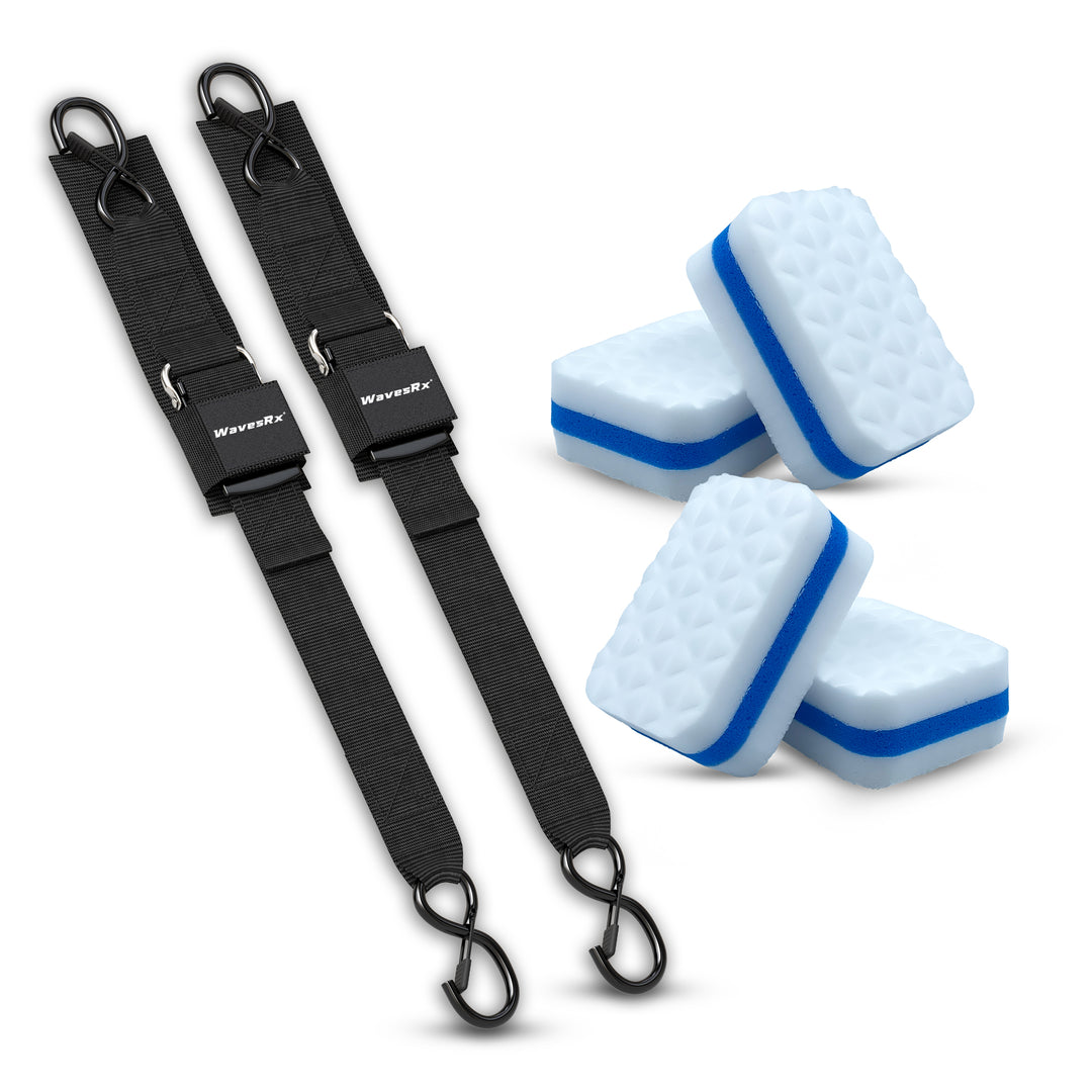 WAVESRX BOAT TRAILER + ERASER PADS | 24" ADJUSTABLE STRAPS