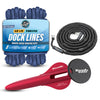 WAVESRX BUNGEE LINE (14' - 50') + 12" ALUMINUM SAND ANCHOR + BOAT DOCK LINE ⅜” X 15’