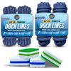 WAVESRX PREMIUM DOCK LINE 5/8” X 25’ + DOCK LINE 3/8” X 15' +  ERASER PADS