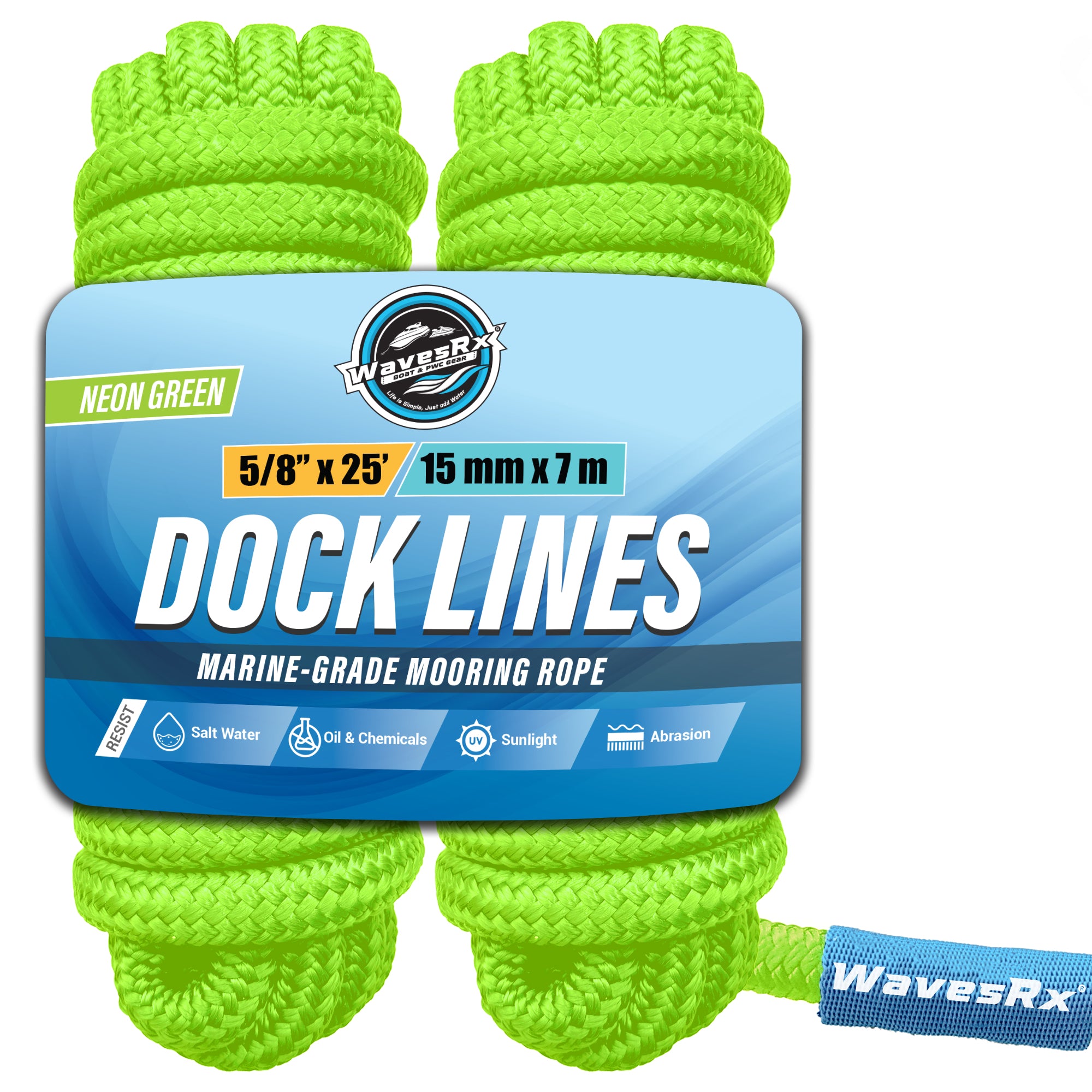 5/8” X 25' DOCK LINES – WavesRx