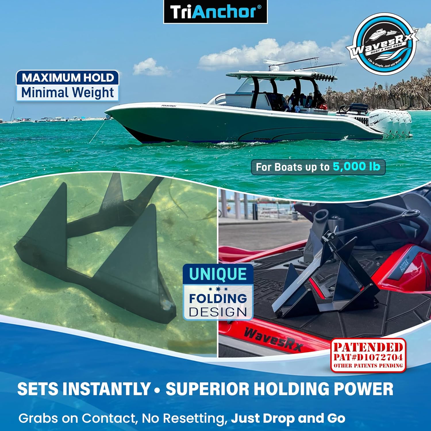 7LB FOLDING TRIANCHOR
