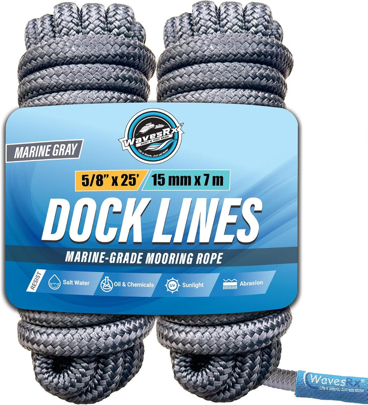 5/8” X 25’ DOCK LINES