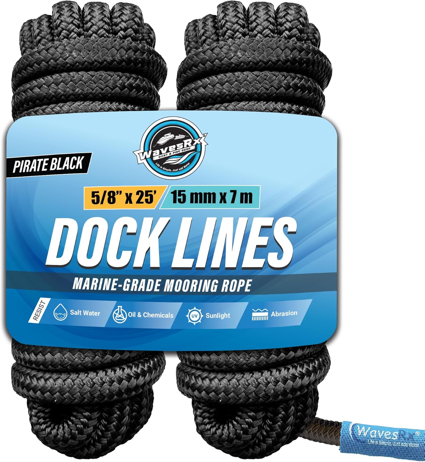 MARCUS AND RILLEXY 高級ライン 5/8” X 25' DOCK LINES – WavesRx