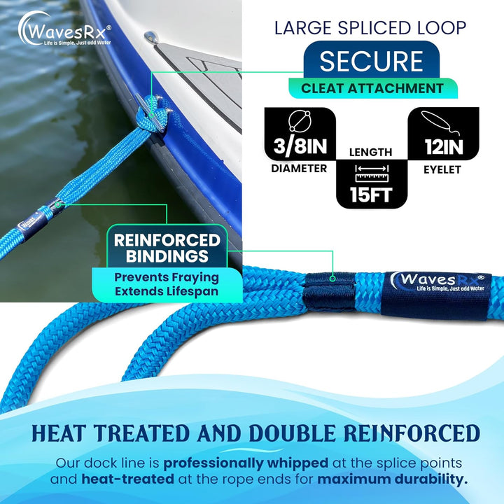 3/8” X 15’ PREMIUM DOCK LINE