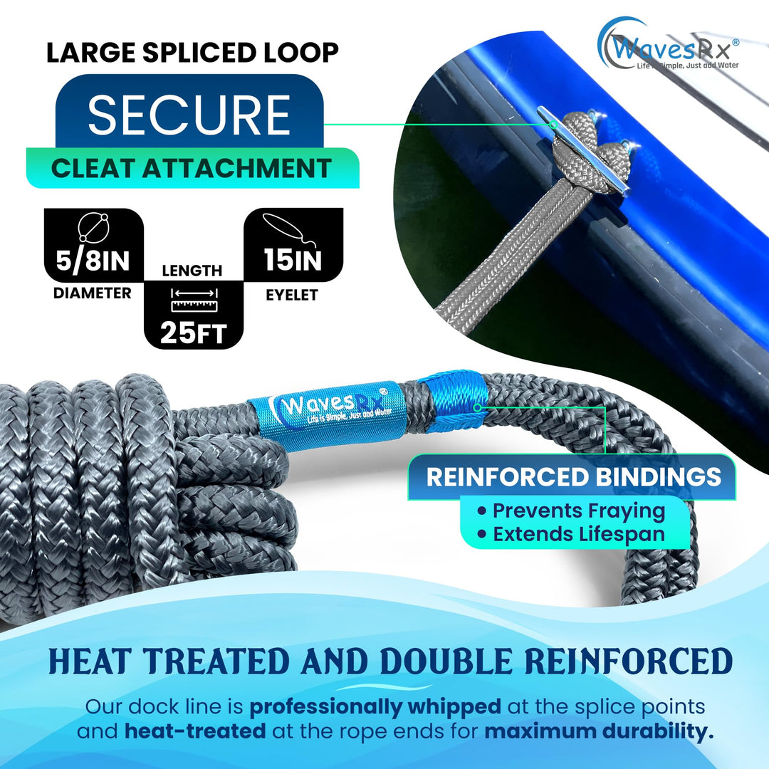 5/8” X 25’ PREMIUM DOCK LINE