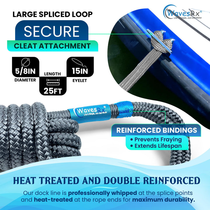 5/8” X 25’ PREMIUM DOCK LINE