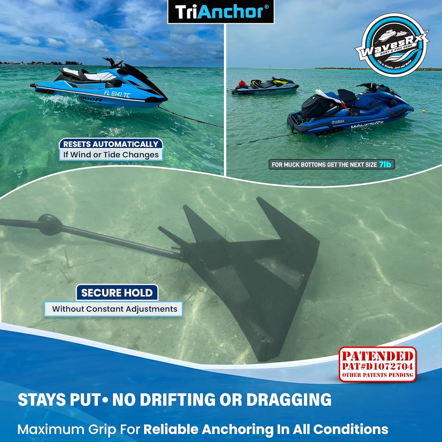 5LB FOLDING TRIANCHOR