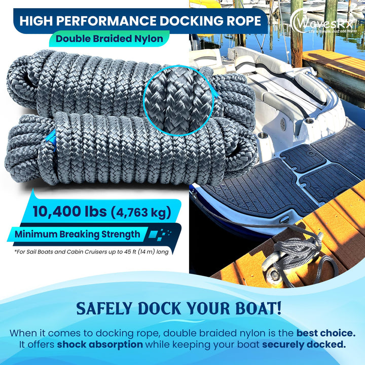 5/8” X 25’ PREMIUM DOCK LINE