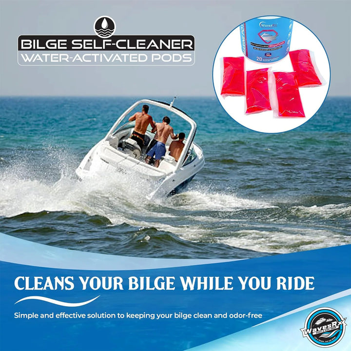 WAVESRX BOAT SOAP (EPICWASH) + ENGINE FLUSH (EPICFLUSH) + BILGEPODS