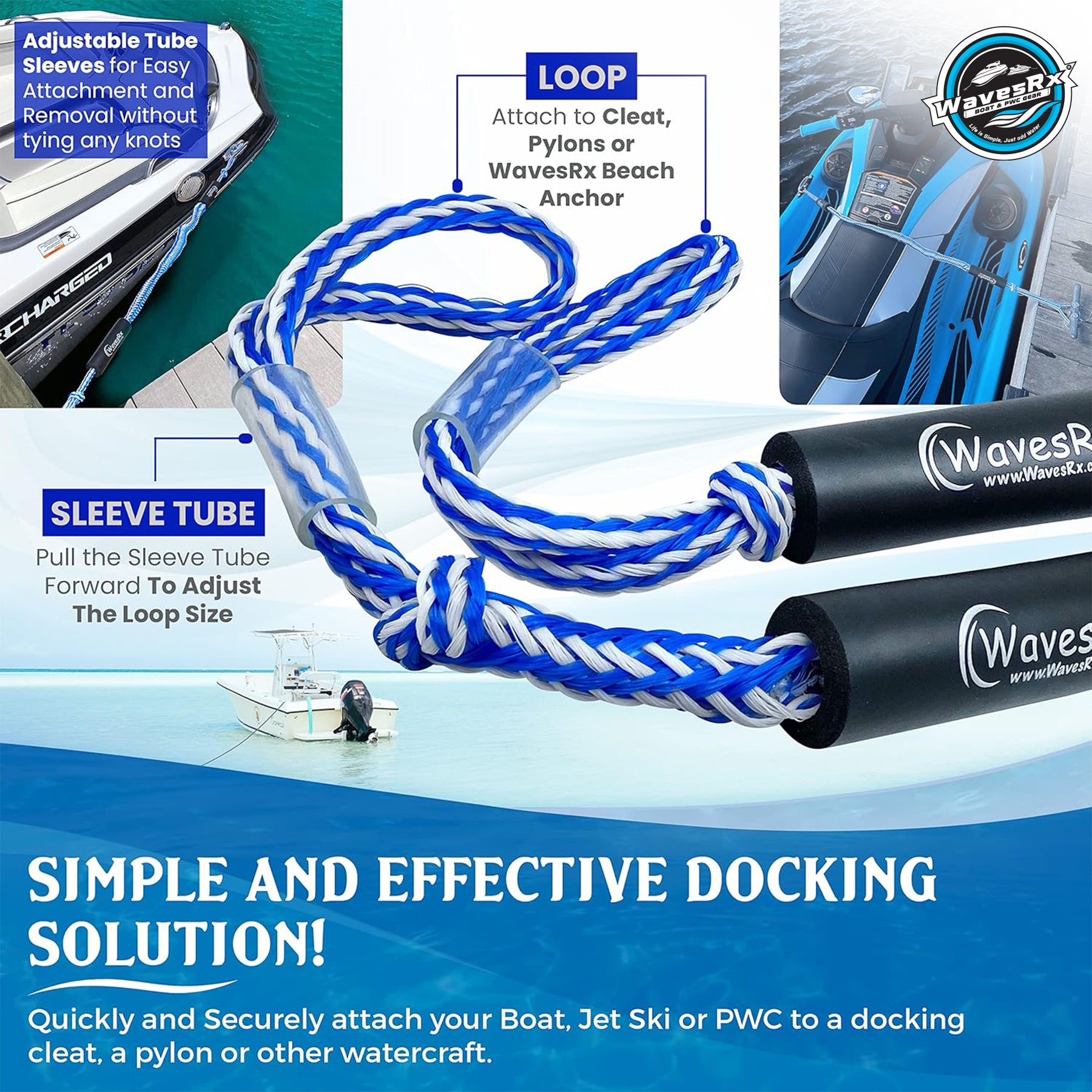 4'-6' DOCKINGPAL BUNGEE – WavesRx
