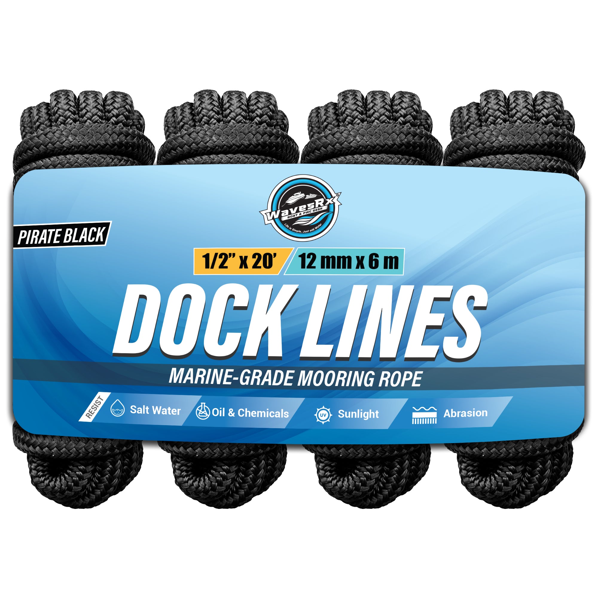 1/2” X 20' DOCK LINES – WavesRx