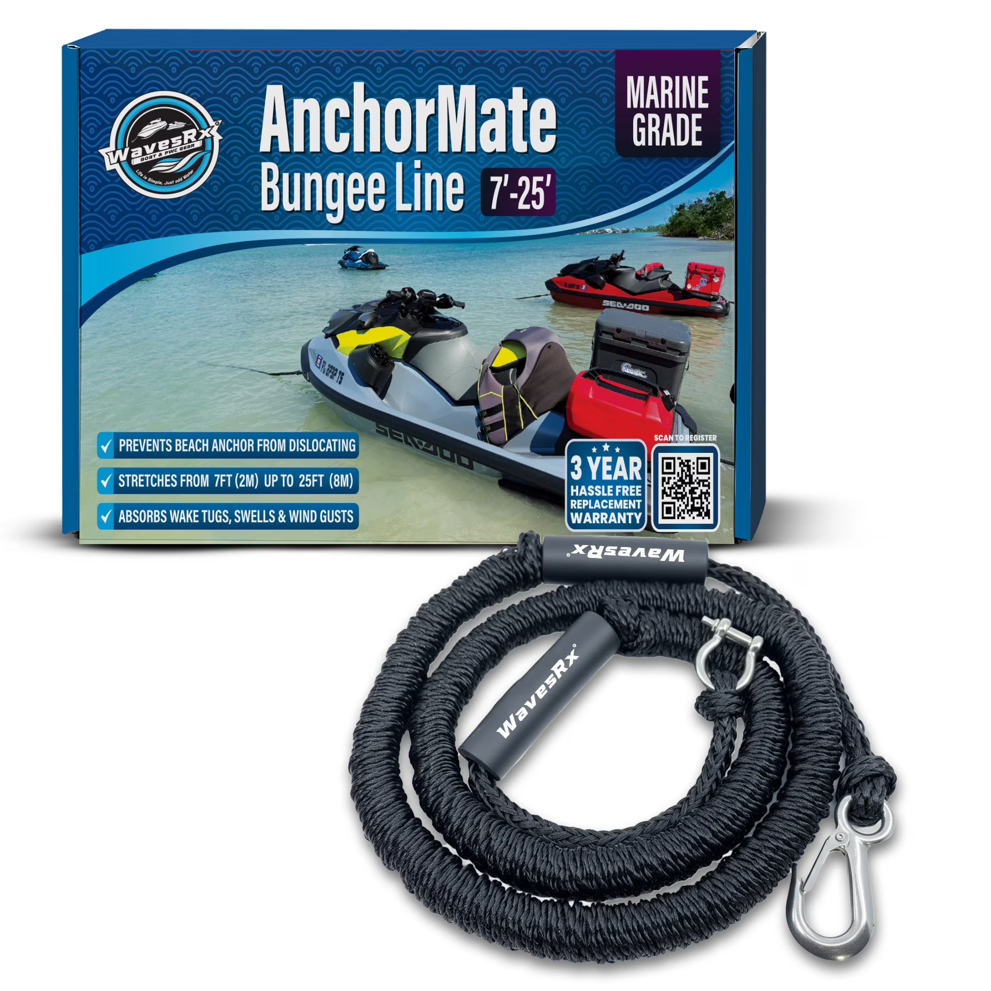 7'-25' ROUND BUNGEE – WavesRx