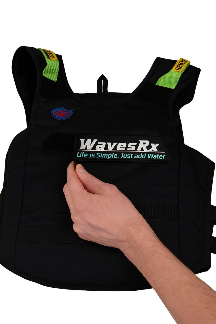 WavesRx Rubber Logo Life Vest patch (2PACK)