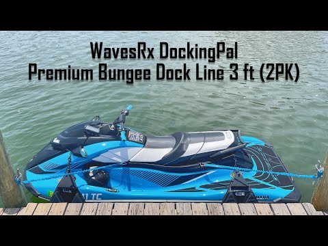 WAVESRX ULTIMATE JET SKI DOCKING BUNDLE | PWC TRIFENDER BUMPERS (2PK) + DOCKINGPAL BUNGEE ROPES 3'-5' (2PK) + SOFT LOOP CLEATS