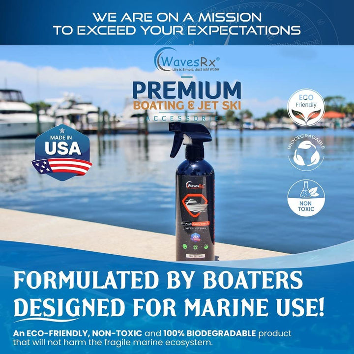 CERAMIC SEALANT & PROTECTOR SPRAY (AQUASHIELD) + SALT NEUTRALIZING SIO2 INFUSED BOAT WASH (EPICWASH)