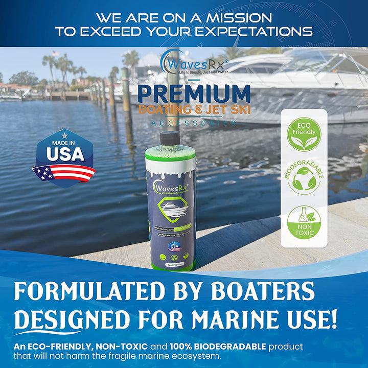 WAVESRX SALT-NEUTRALIZING BOAT SOAP (EPICWASH) + CERAMIC SPRAY (AQUASHIELD) + MARINE ENGINE FLUSH & PROTECTANT (EPICFLUSH) | KEEP YOUR WATERCRAFT CLEAN & CORROSION FREE PROTECT FROM SALTWATER EXPOSURE