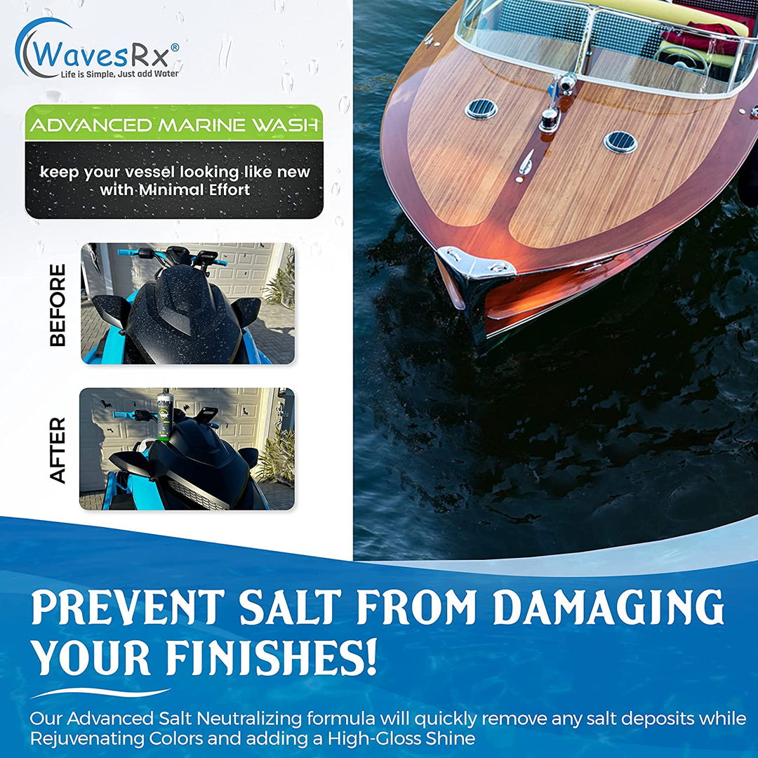 CERAMIC SEALANT & PROTECTOR SPRAY (AQUASHIELD) + SALT NEUTRALIZING SIO2 INFUSED BOAT WASH (EPICWASH)