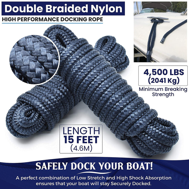 WAVESRX BUNGEE LINE (14' - 50') + ALUMINUM SAND ANCHOR + PREMIUM BOAT DOCK LINE ⅜” X 15’ (VALUE BUNDLE) | SECURELY ANCHOR YOUR JET SKI IN SHALLOW WATER NEAR BEACH OR SANDBAR