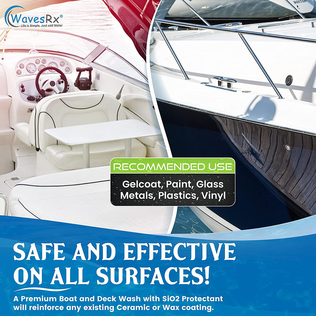 CERAMIC SEALANT & PROTECTOR SPRAY (AQUASHIELD) + SALT NEUTRALIZING SIO2 INFUSED BOAT WASH (EPICWASH)