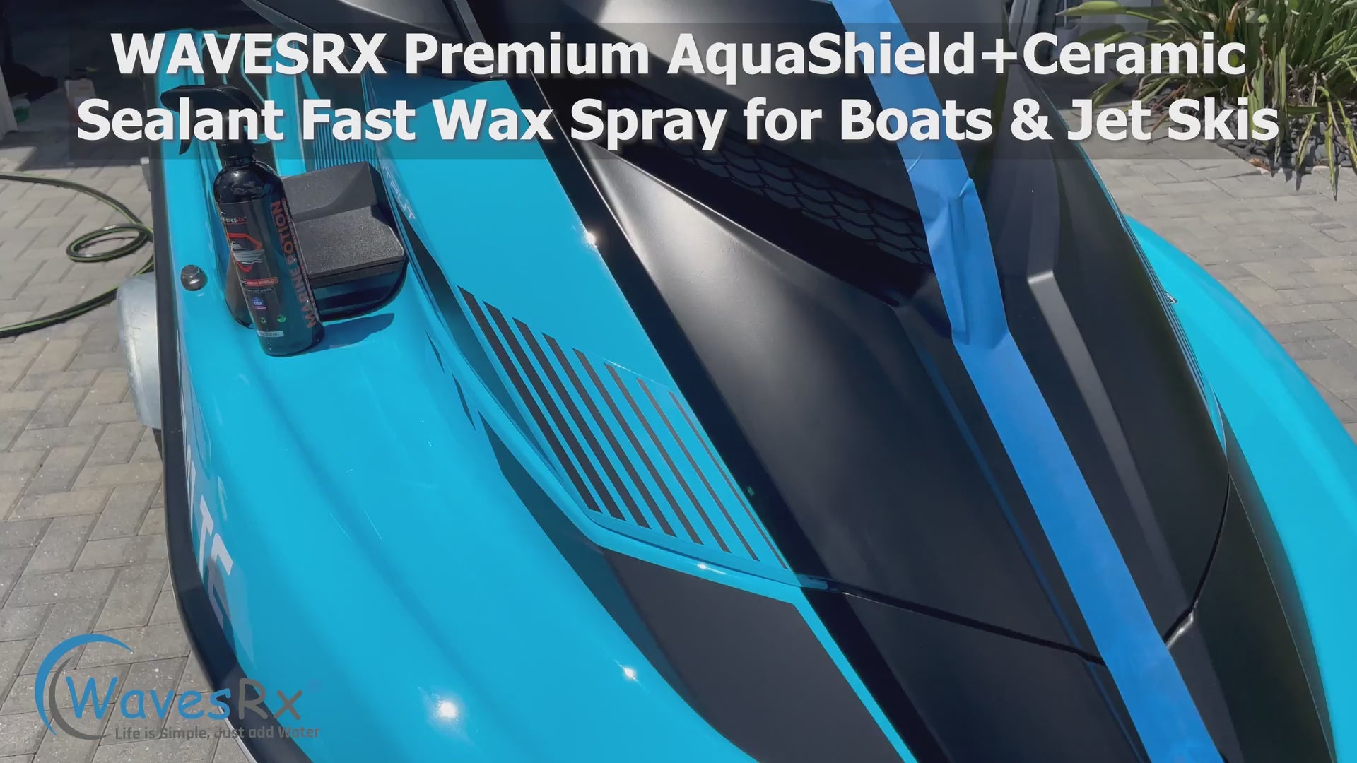  WavesRx High-Performance Ceramic Spray Coating for Boats & Jet  Skis (AquaShield+), Marine Grade SiO2 Sealant Protects from Salt,  Contaminants & UV Damage
