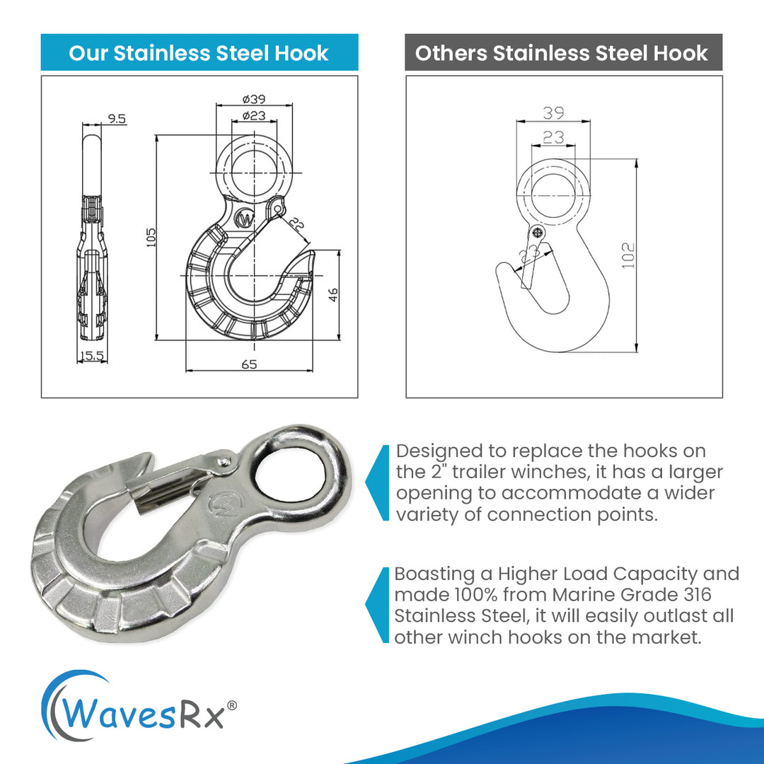 STAINLESS STEEL WINCH HOOK