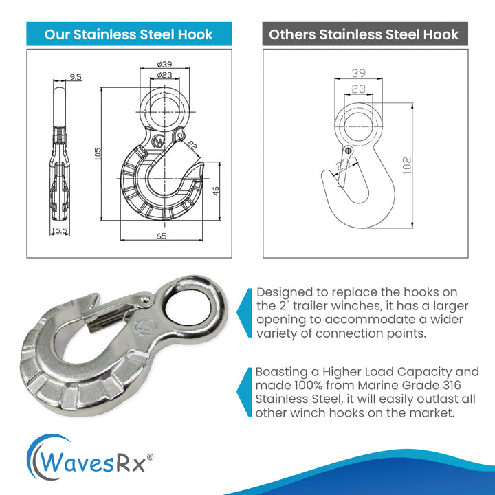 STAINLESS STEEL WINCH HOOK